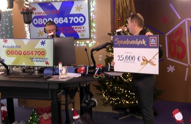 Hofer Scheckübergabe