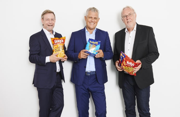 Thomas Buck und Markus Marek mit Werner Luksch, der in den Ruhestand tritt (v.l.n.r.)