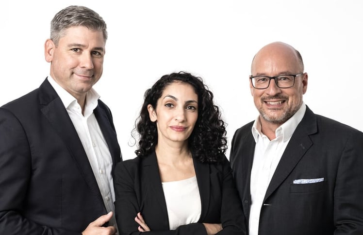 Matthias Ortner, Elaheh Momeni und Daniel Knuchel