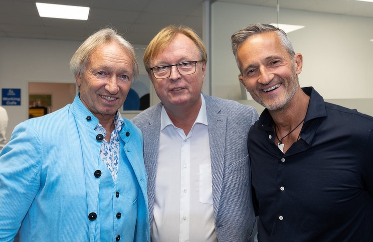 V.l.n.r.: Uniqa-Generalagent Wolfgang Höltl, Auhof-Center-Eigentümer Peter Schaider und Zahnarzt Alexander Löschnak.