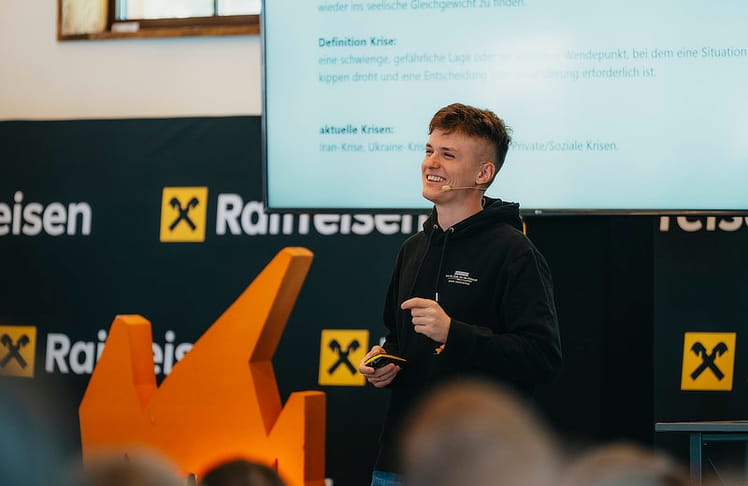 Influencer sowie Land- und Gastwirt Markus Holzschuster sprach in seiner Keynote über Resilienz in der Landwirtschaft.