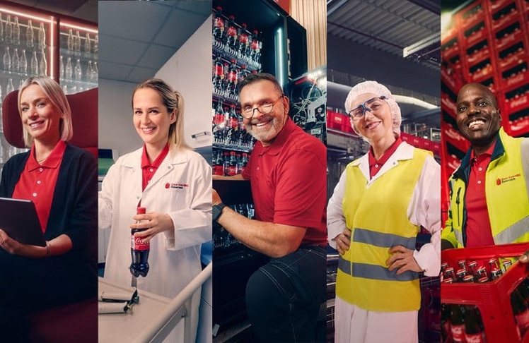 Mit der Kampagne "Aus Österreich für dich" rückt Coca-Cola die Mitarbeiter:innen hinter den Produkten in den Mittelpunkt.