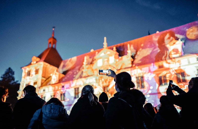 Klanglicht im Schloss Eggenberg, Foto Alex Koch