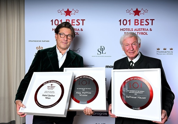 "101 Best Hotels" zeichnete Spitzenhotellerie in Österreich und Südtirol aus