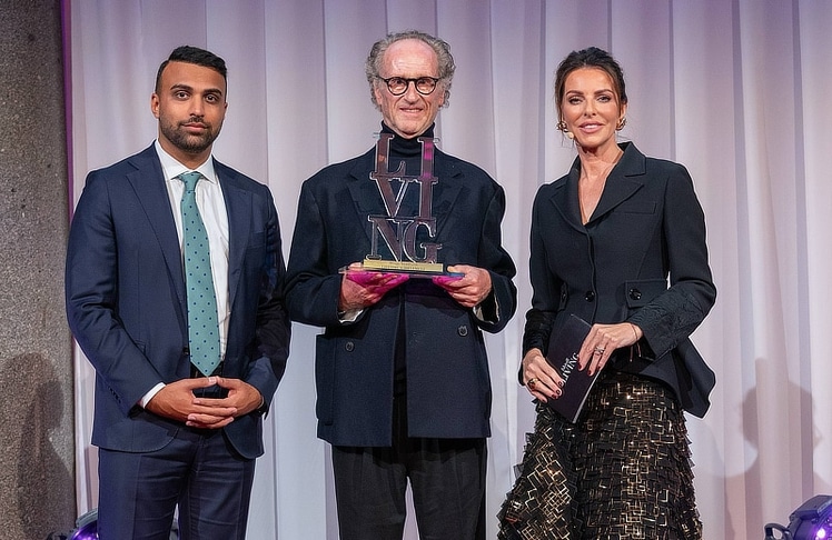 V.l.n.r.: Ammar Javed, Matteo Thun und Angelika Rosam 