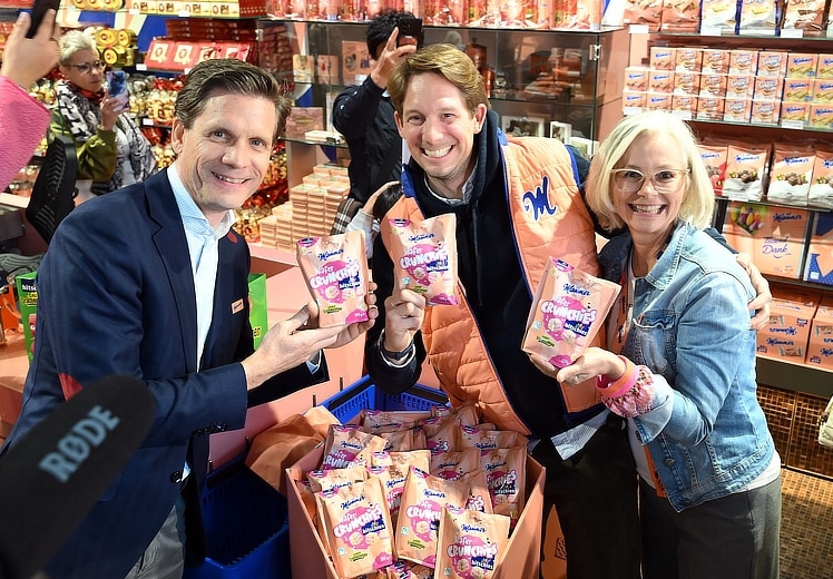 Manner und hitschies geben Waffelwürfeln eine saure Note