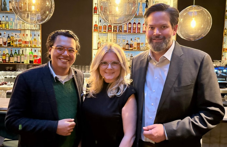 V.l.n.r.: Anil Rai (Verband der Bahnindustrie), Monica Rintersbacher (Leitbetriebe Austria) und Lukas Mandl (Europäisches Parlament).