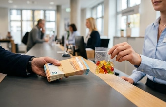 Studenten brachten Bank 108.000 Euro zurück und bekamen Gummibärchen