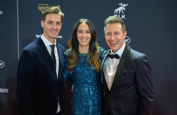 V.l.n.r.: Gregor Schlierenzauer, Karina Toth und Lukas Schweighofer © LEADERSNET/ H. Tremmel 