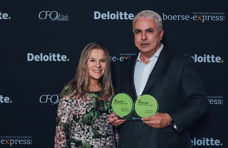 Karin Mair (Deloitte) und Peter Bosek (Erste Group) © Deloitte/Niklas Schnaubelt