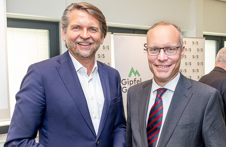 SVS-Obmann Peter Lehner (l.) und SVS-Generaldirektor Alexander Biach.