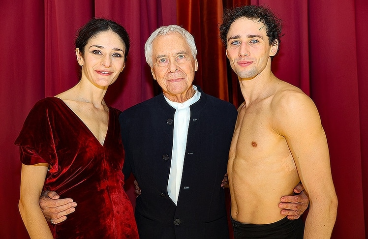 V.l.n.r.: Ketevan Papava, John Neumeier und Alessandro Frola © LEADERSNET/ G. Langegger