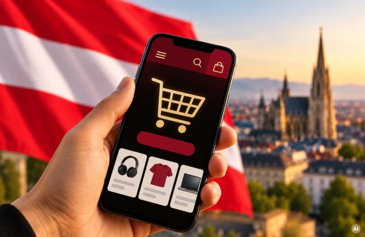 In Österreich  werden rund 12,4 Milliarden Euro jährlich im Internet ausgegeben. 
