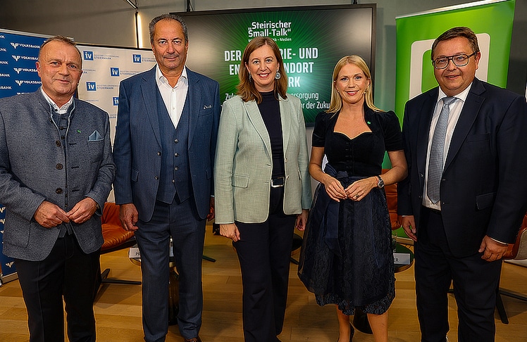 V.l.n.r.: Thomas Prantner, Kurt Maier, Barbara Eibinger-Miedl, Johanna Setzer und Martin Graf LEADERSNET/G. Langegger