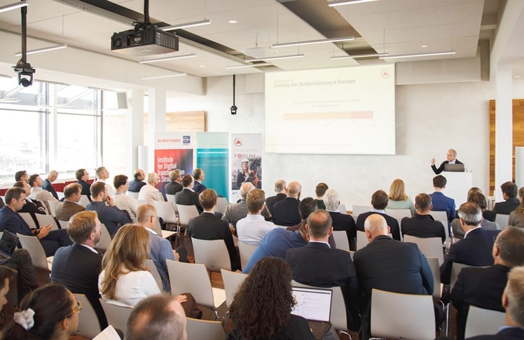 Präsentation der Studienergebnisse des "Made in Austria IndustriePanel" 2026 am 19. Oktober 2026 im TUtheSKY an der TU Wien.