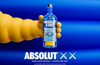 Absolut erweiterte seine Artist Editions um ein Design von Kaws