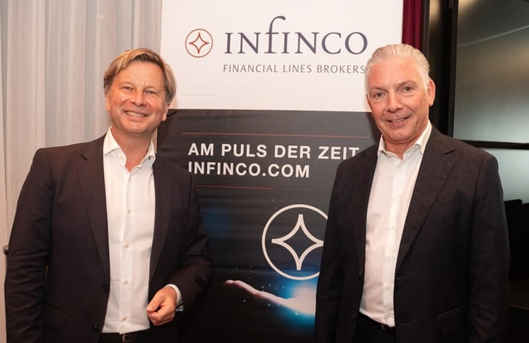 Infinco-Geschäftsführer Joe Kaltschmid (l.) und Opinion-Leaders-Network-CEO Paul Leitenmüller.