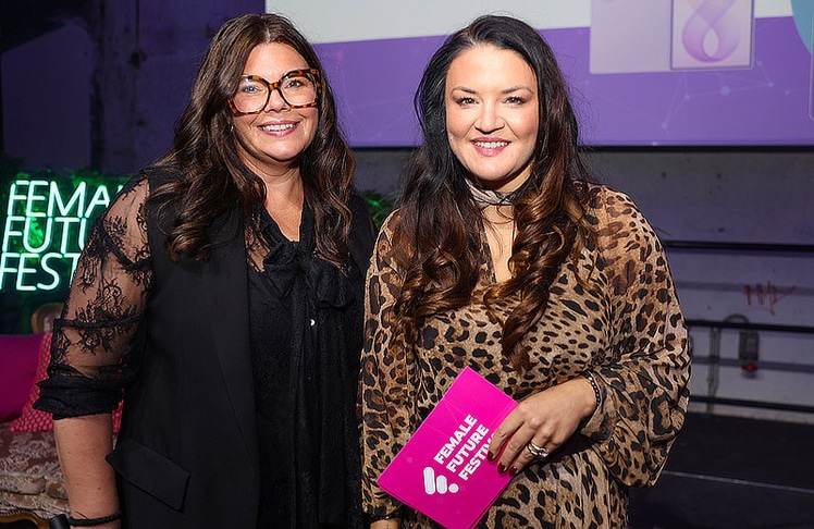 Die beiden Gründerinnen des Female Future Festivals, Patricia Zupan-Eugster (links) und Verena Eugster. © LEADERSNET / G. Langegger