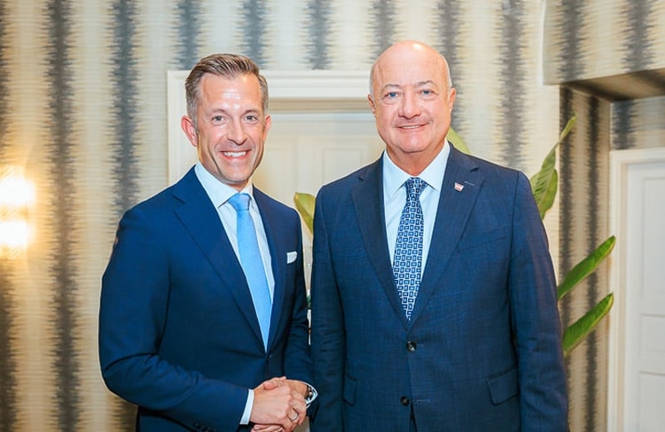 Gastgeber Gregor Schütze (l.) und Bundeskanzler Christian Stocker