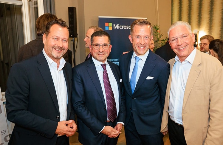 V.l.n.r.: Alexander Hofer, Marcel Haraszti, Gregor Schütze und Paul Leitenmüller