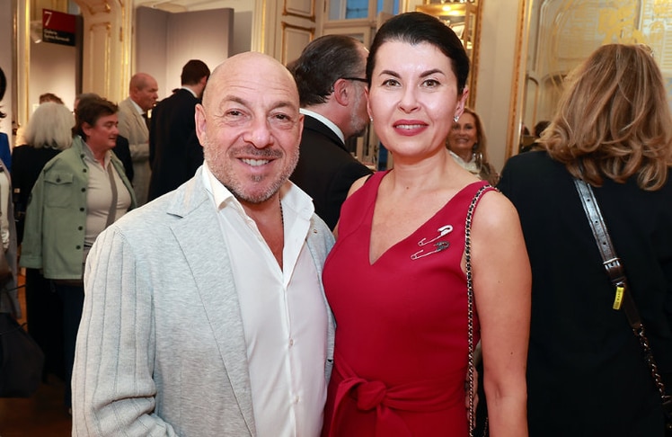 Opernsängerin Zoryana Kushpler mit Ehemann Mikhail Bron.