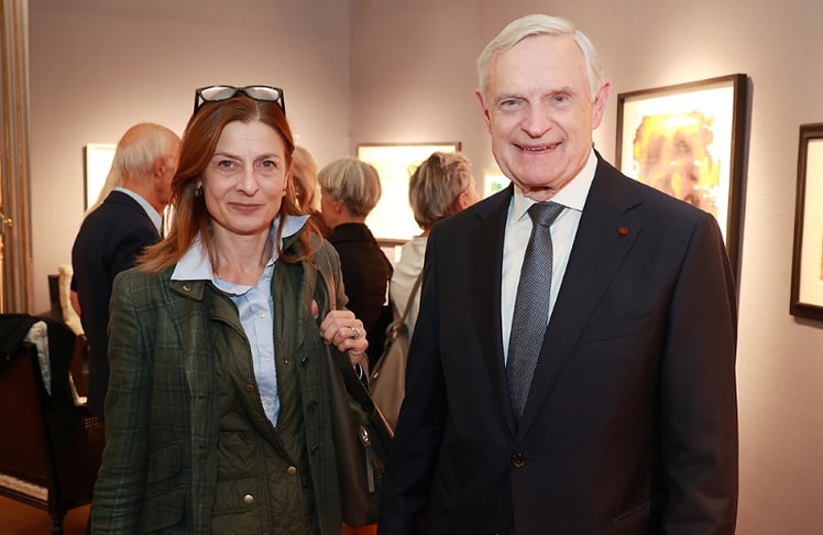 Geschäftsführerin der Spanischen Hofreitschule Alexandra Kaszay und Geschäftsführer der Tanzschule Elmayer Thomas Schäfer-Elmayer.