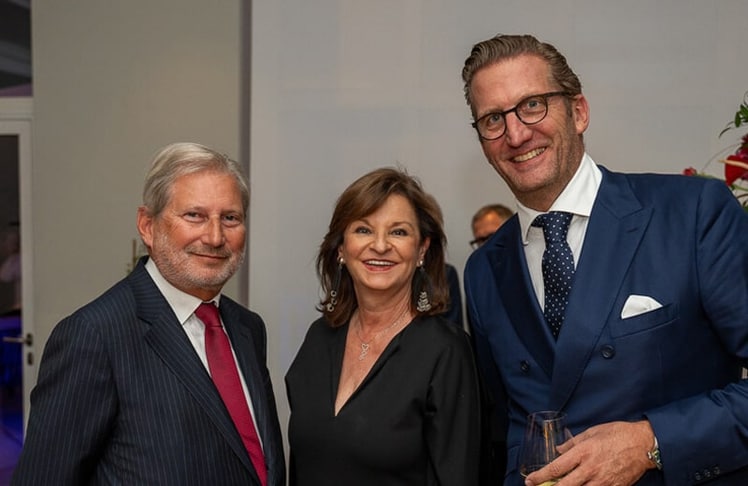 V.l.n.r.: Johannes Hahn, Susanne Riess-Hahn und Stephan Zöchling