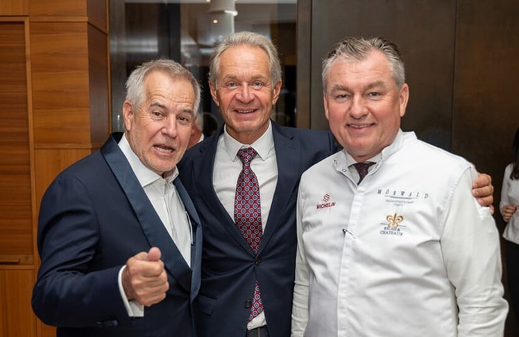 V.l.n.r.: Initiator Siegfried "Sigi" Wolf, Alexander Ospelt und Starkoch Toni Mörwald