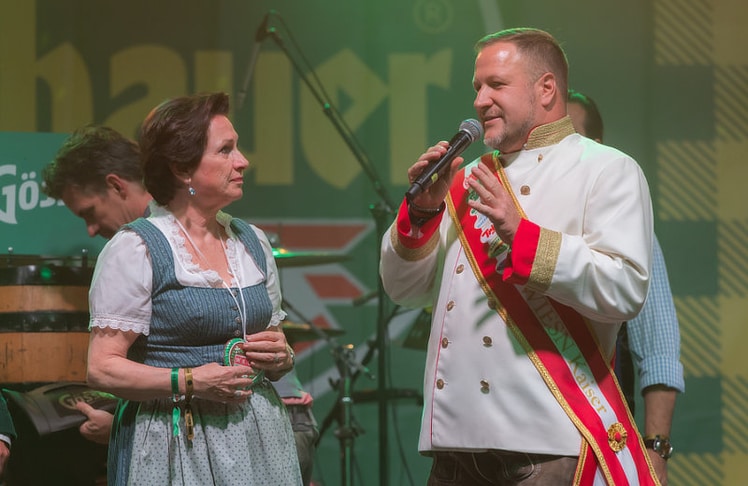 Margarete Kriz-Zwittkovits (Präsidentin, WKW & Obfrau, Wirtschaftsbund Wien) und Johann Pittermann (GF, Wiener Kaiser Wiesn).
