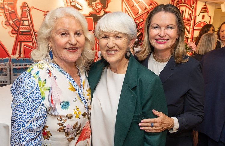 V.l.n.r.: Marika Lichter (Inhaberin, Agentur Glanzlichter), Maria Rauch-Kallat (ehemalige Gesundheits- und Frauenministerin) und Raphaela Vallon-Sattler (Initiatorin Club Cuvée Women).