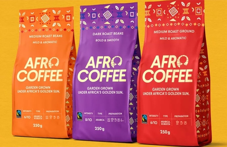 Mehr Farbe, stärkere Kontraste und goldene Akzente: Afro Coffee hat seinen visuellen Auftritt überarbeitet.