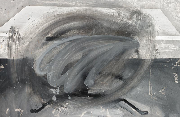 Gerhard Richter, Tisch [Table], 1962 (CR 1), Oil on canvas, 90 x 113 cm, Private collection, © Gerhard Richter 2025 (18102025) Photography © Jennifer Bornstein
