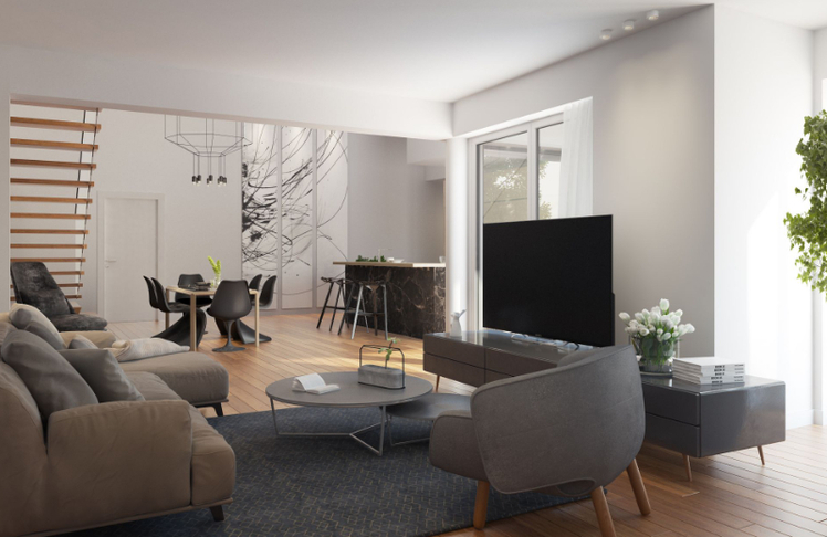 Die Wohnungen sind zwischen 46 und 112 Quadratmeter groß © Vie-Trust