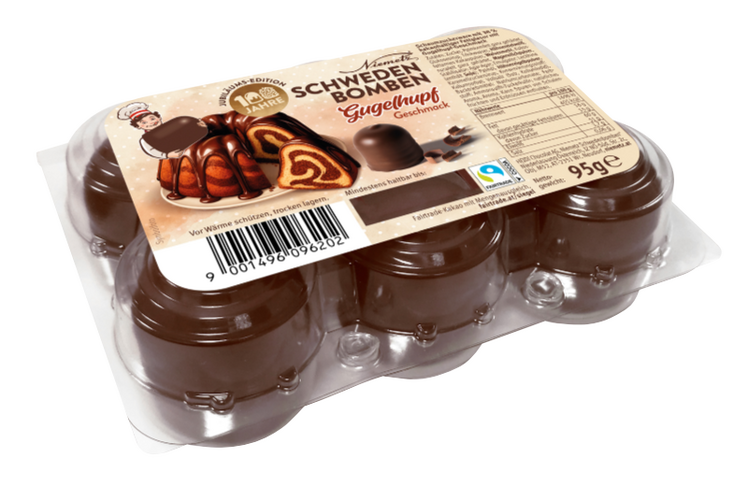 Anlässlich des 100-jährigen Geburtstags der Schwedenbomben, bringt die Kultmarke ihren eigenen Geburtstagskuchen in die Regale: Schwedenbomben Gugelhupf Geschmack.