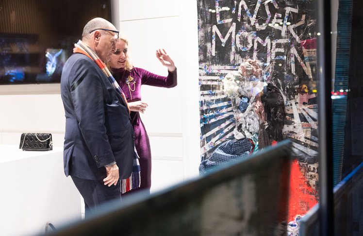 Künstlerin Lola Lindenbaum und Wolfgang Sobotka