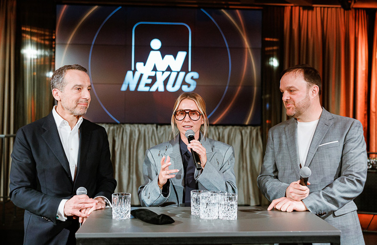 V.l.n.r.: Christian Kern, Karin Teigl und Mic Hirschbrich bei der Paneldiskussion