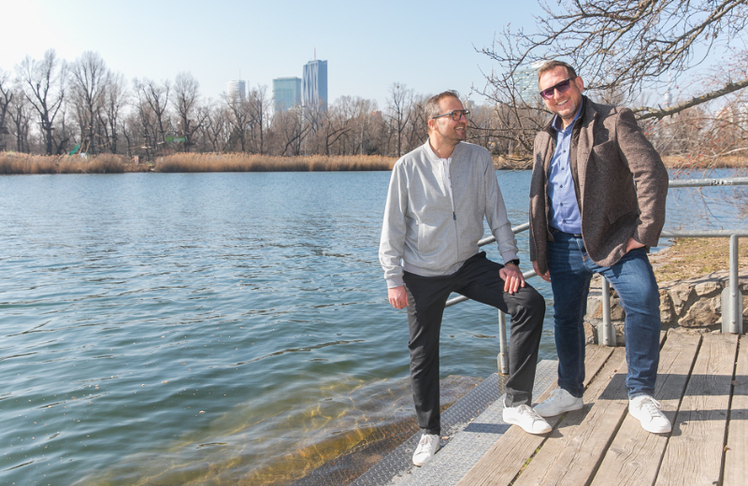 Anschließend führte der Spaziergang zur Alten Donau, die für viele Wiener:innen als beliebtes Naherholungsgebiet gilt. © LEADERSNET/D. Mikkelsen