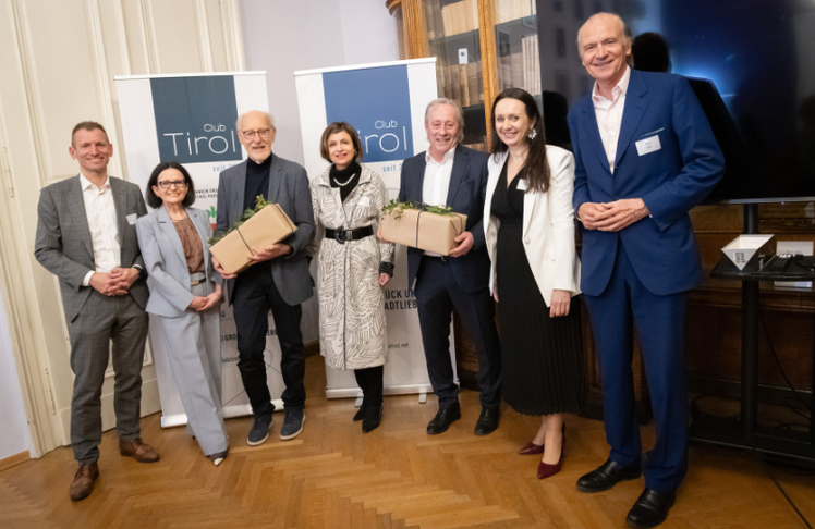 V.l.n.r.: Martin Resel (A1 Telekom), Sigrid Neureiter (Dr. Neureiter-PR), Keynote-Speaker Johannes Kinzl, Club Tirol-Vizepräsidentin Renate Danler (Renate Danler Consulting), Organisator Anton Luchner (Medperion GmbH), Martina Scheiber (HR-Scope) und Peter Kunz (Kunz Wallentin Rechtsanwälte).