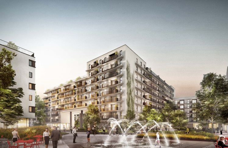 "Lebensraum Muthgasse 50" erreicht Dachgleiche © WBV-GPA  HNP architects