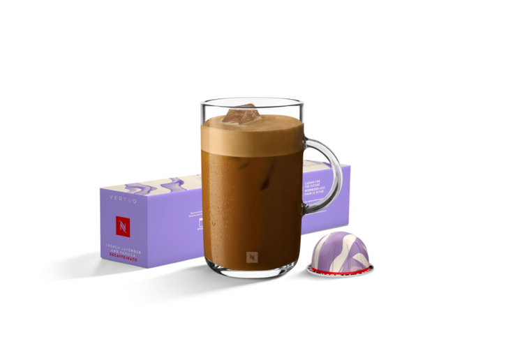 Nespresso präsentiert French Lavender & Vanilla Decaffeinato für das Vertuo System.
