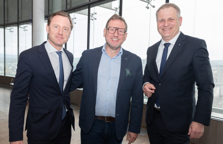 V.l.n.r.: Michael Mack, Friedrich Csörgits und Peter Mayr © LEADERSNET/C. M. Stowasser