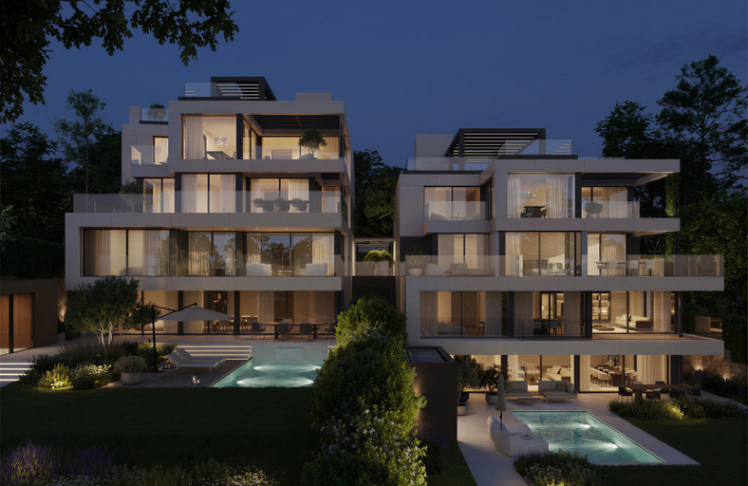 Die Wohneinheiten sind zwischen 54 und 225 Quadratmeter groß. Los geht es ab 749.000 Euro © 3SI Immogroup/Mezza-Maiso