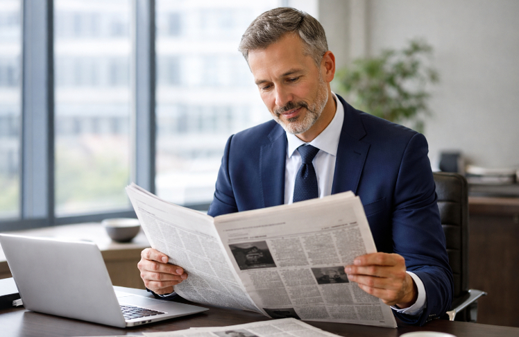 Diese Medien stehen bei Führungskräften hoch im Kurs (Symbolbild) © KI-generiert mit ChatGPT von OpenAI