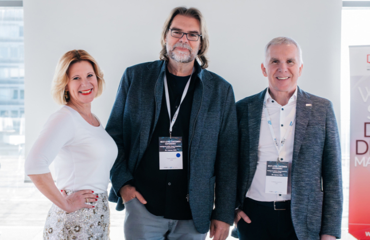 V.l.n.r.: Alexandra Vetrovsky-Brychta (Präsidentin des DMVÖ), Frank Ulmerich (Channel Sales Manager bei SAP) und Andreas Lechner (Partner bei CNT Management Consulting AG).