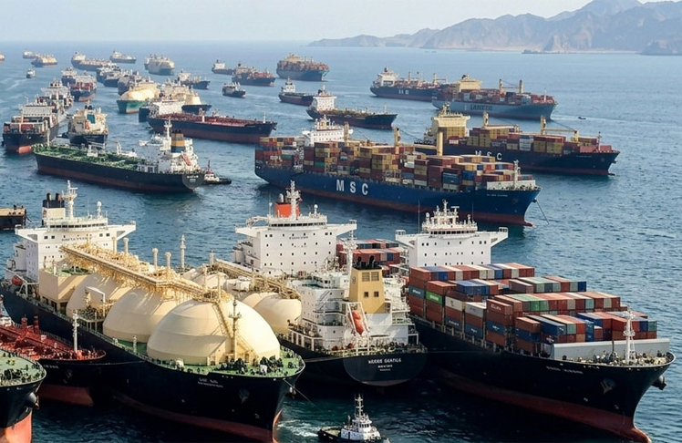 Laut Goldman Sachs könnte sich der europäische Gaspreis mehr als verdoppeln, sollte der Schiffsverkehr auf der Straße von Hormus einen Monat lang vollständig eingestellt werden. (Symbolbild) © KI-generiert mit Google Gemini