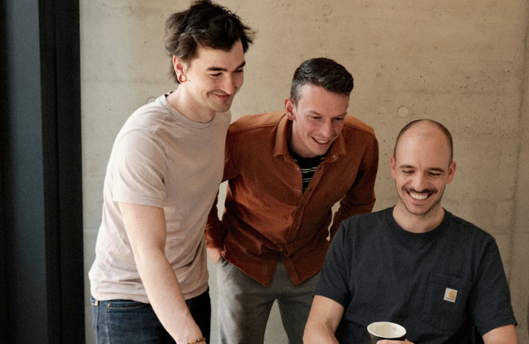 V.l.n.r.: Das Gründertrio Ludwig Thier, Jakob Gmoser und Simon Rauscher.