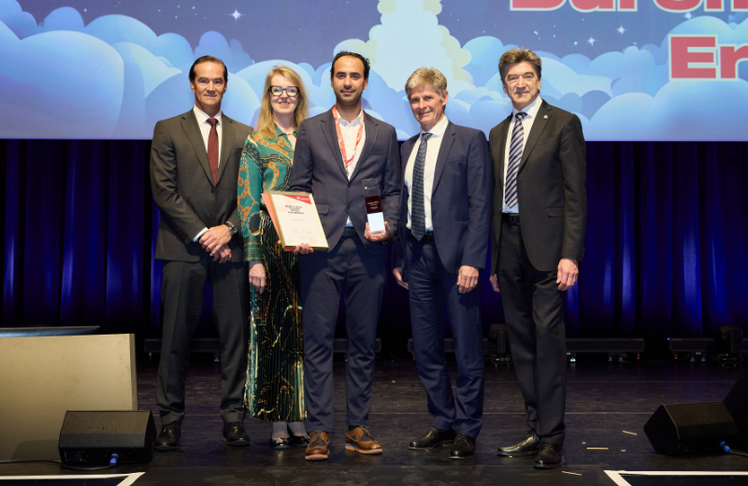 V.l.n.r.: Werner Paar (Co-Geschäftsführer Quality Austria Holding), 
Bettina Oestreich-Grau (Geschäftsführendes Vorstandsmitglied/Vizepräsidentin ÖVQ), 
Qualitäts-Talent 2026 Ahmed Ben-Arbia, Alexander Woidich (Jury-Vorsitzender) und 
Christoph Mondl (Co-Geschäftsführer Quality Austria Holding