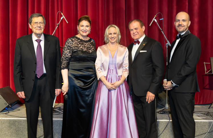 V.l.n.r.: Paul Haber, Barbara Novak, Michaela Schmidt, Anton Dampier und Smajo Pasalic © LEADERSNET/C. Mikes 