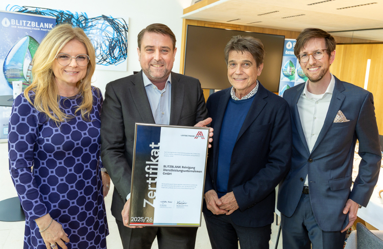 V.l.n.r.: Monica Rintersbacher, Mario Reichel, Errol Reichel und Lorenz Reichel © LEADERSNET/C. Mikes