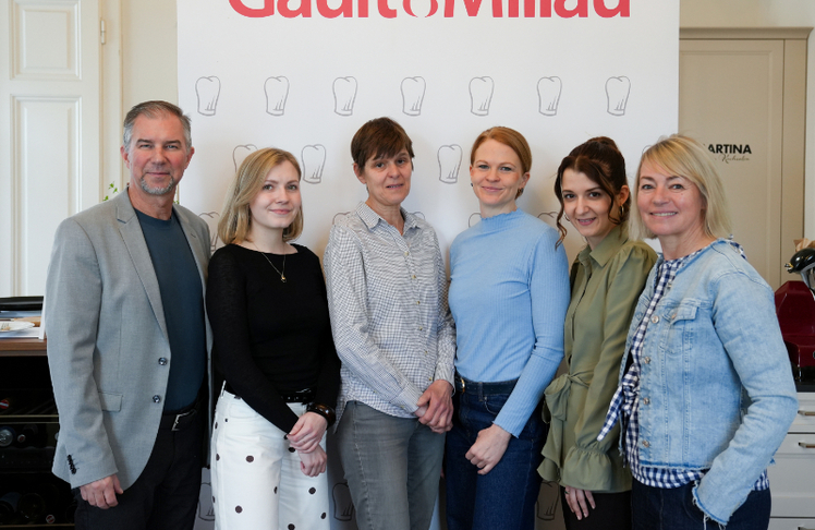 V.l.n.r.: Bernhard Degen, Derya Metzler, Romana Fertl, Caroline Schlinter-Maltan, Patricia Pölzl und Alexandra Palla